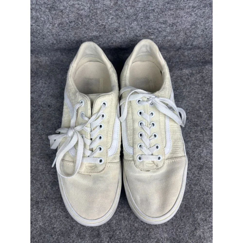 VANS OLD SKOOL Deluxe Shoe Women's 9 Yellow‎ Low Top Lace Up Skater